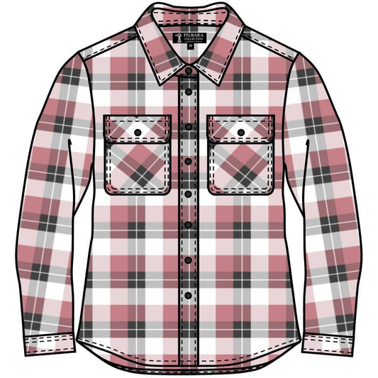 PILBARA WOMENS FLANNELETTE FULL BUTTON SHIRT-Ranges Country