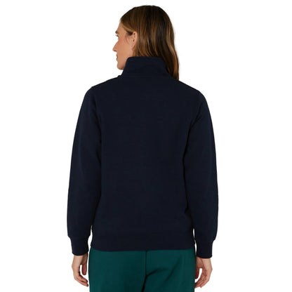 PILBARA WOMENS FRENCH NAVY CLASSIC 1/4 ZIP JUMPER