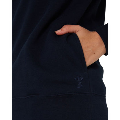 PILBARA WOMENS FRENCH NAVY CLASSIC 1/4 ZIP JUMPER