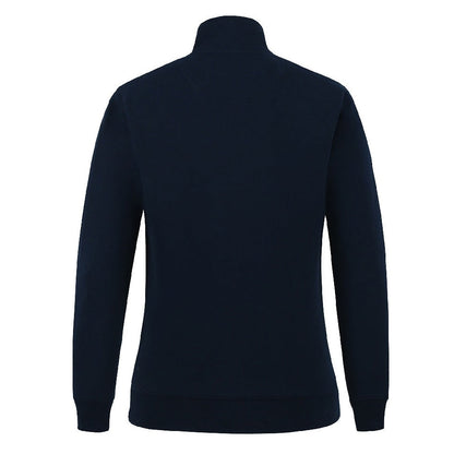 PILBARA WOMENS FRENCH NAVY CLASSIC 1/4 ZIP JUMPER