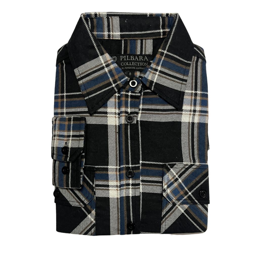 PILBARA WOMENS FULL BUTTON FLANNELETTE SHIRT