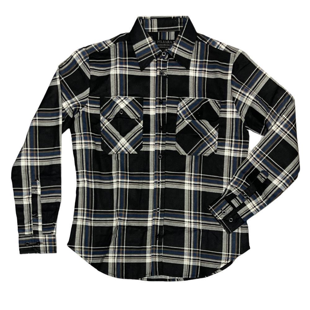 PILBARA WOMENS FULL BUTTON FLANNELETTE SHIRT-Ranges Country