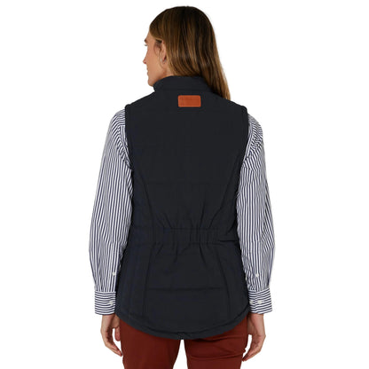 PILBARA WOMENS INK NAVY PADDED VEST