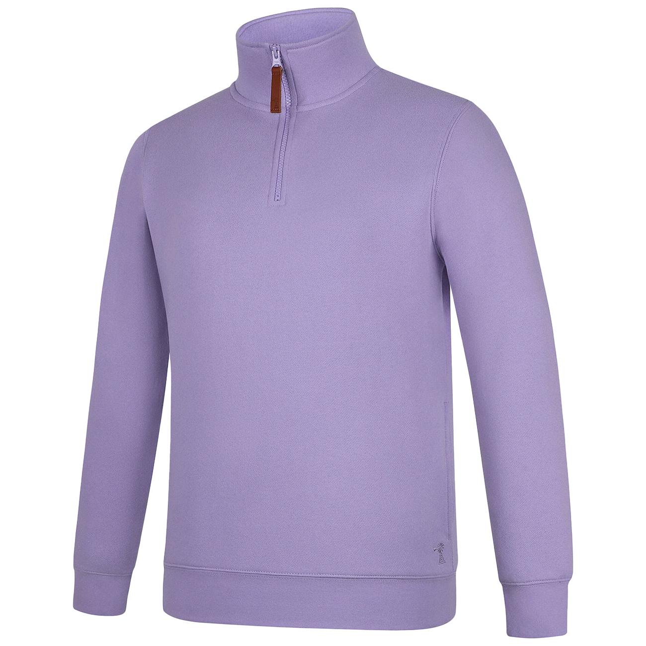 PILBARA WOMENS PURPLE ROSE CLASSIC 1/4 ZIP JUMPER-Ranges Country