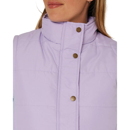 PILBARA WOMENS PURPLE ROSE PADDED VEST