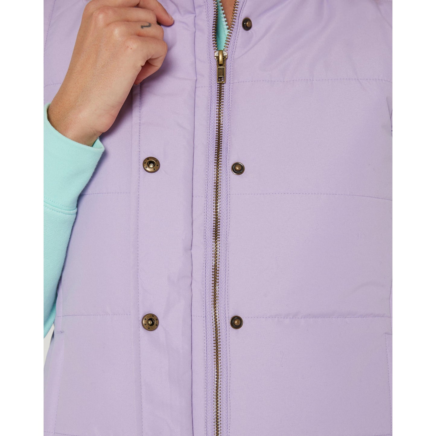 PILBARA WOMENS PURPLE ROSE PADDED VEST