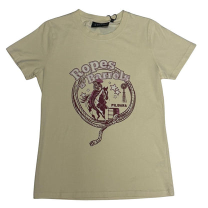 PILBARA WOMENS ROPES N BARRELS TEE-Ranges Country