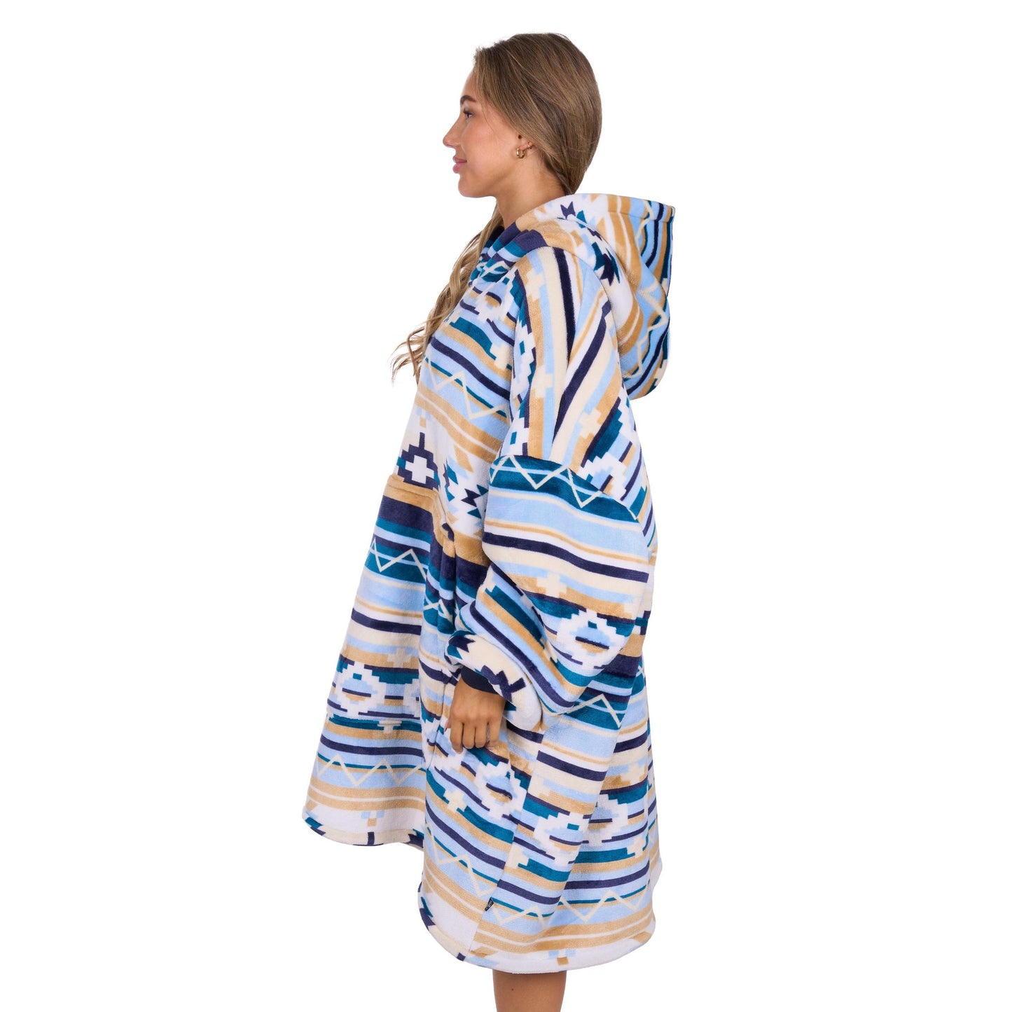 PURE WESTERN ADULTS AZTEC SNUGGLE HOODY