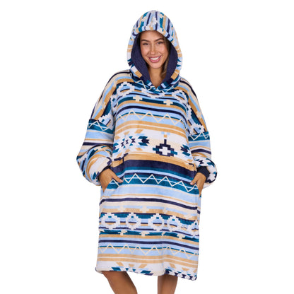 PURE WESTERN ADULTS AZTEC SNUGGLE HOODY