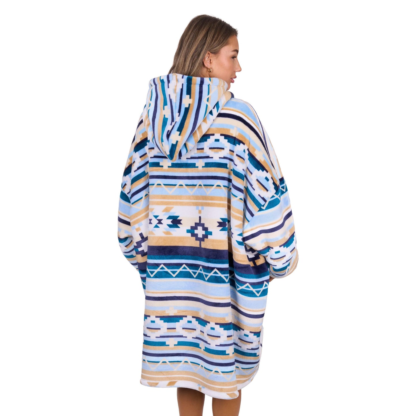PURE WESTERN ADULTS AZTEC SNUGGLE HOODY