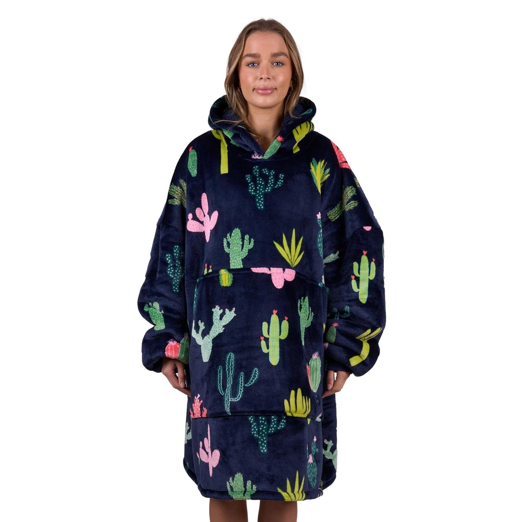 PURE WESTERN ADULTS CACTUS SNUGGLE HOODIE-Ranges Country