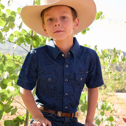 PURE WESTERN BOYS DREW SHORT SLEEVE SHIRT-Ranges Country