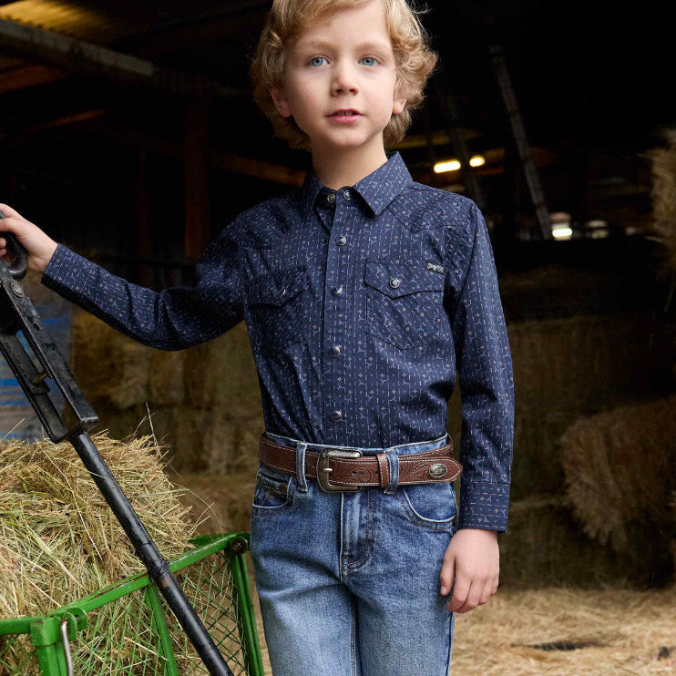 PURE WESTERN BOYS MARC SHIRT-Ranges Country