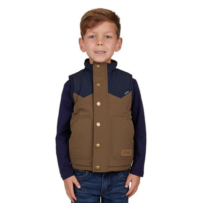 PURE WESTERN BOYS MARTIN REVERSIBLE VEST