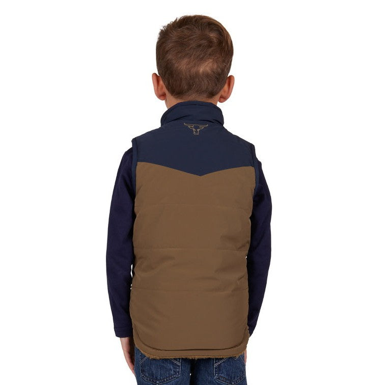 PURE WESTERN BOYS MARTIN REVERSIBLE VEST