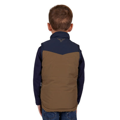 PURE WESTERN BOYS MARTIN REVERSIBLE VEST