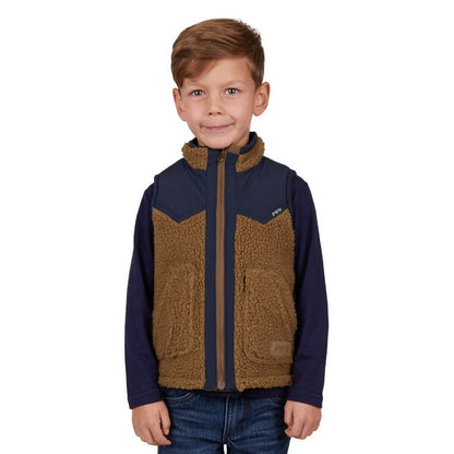 PURE WESTERN BOYS MARTIN REVERSIBLE VEST