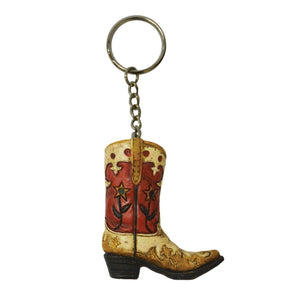 PURE WESTERN FLOWER BOOT KEY RING-Ranges Country