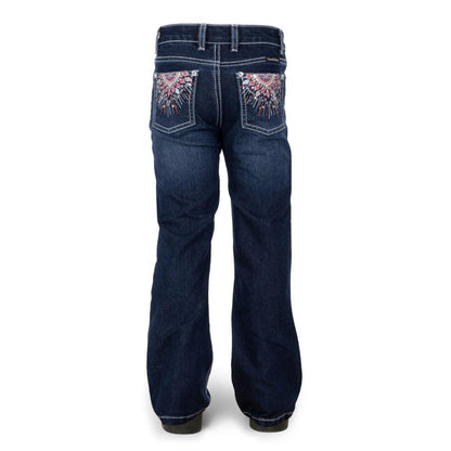 PURE WESTERN GIRLS ADELINE BOOT CUT JEANS-Ranges Country