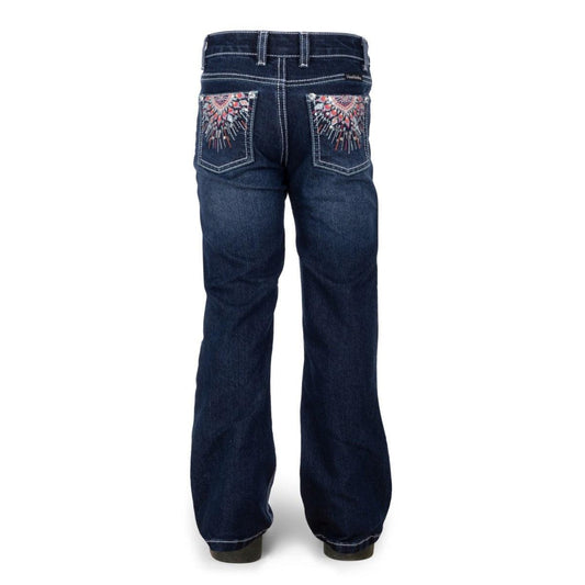 PURE WESTERN GIRLS ADELINE BOOT CUT JEANS-Ranges Country