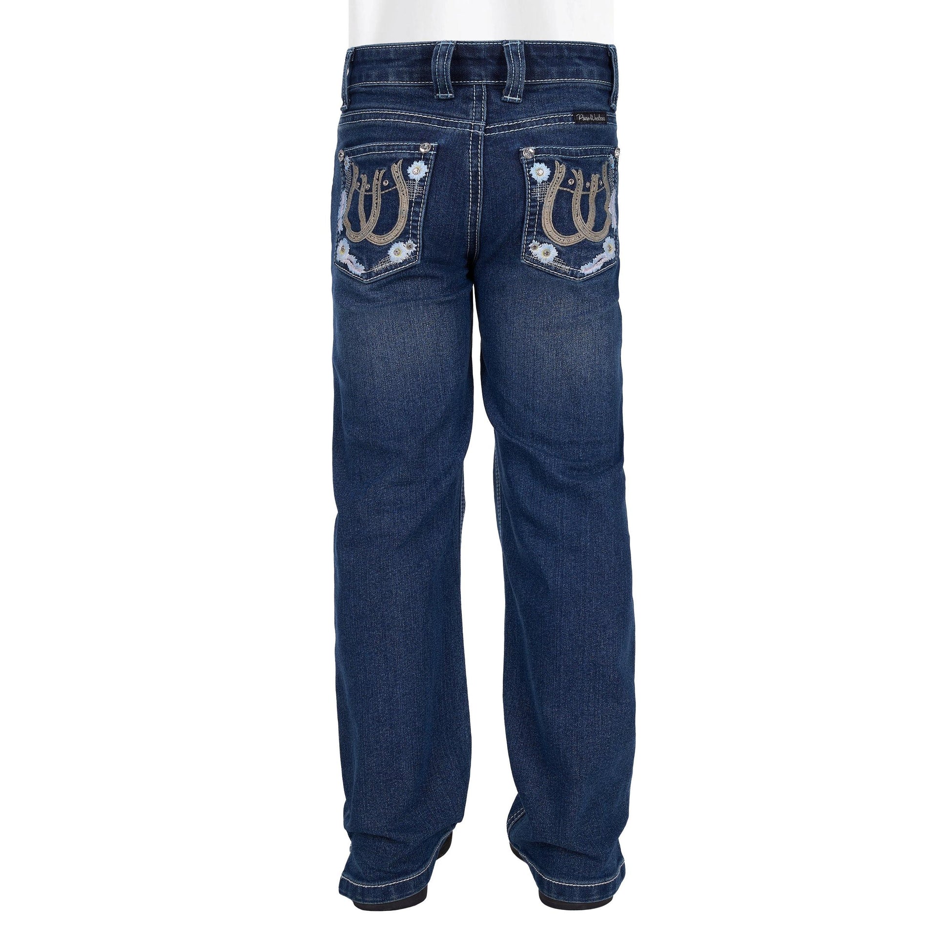 PURE WESTERN GIRLS LOUISA STRAIGHT LEG JEANS-Ranges Country