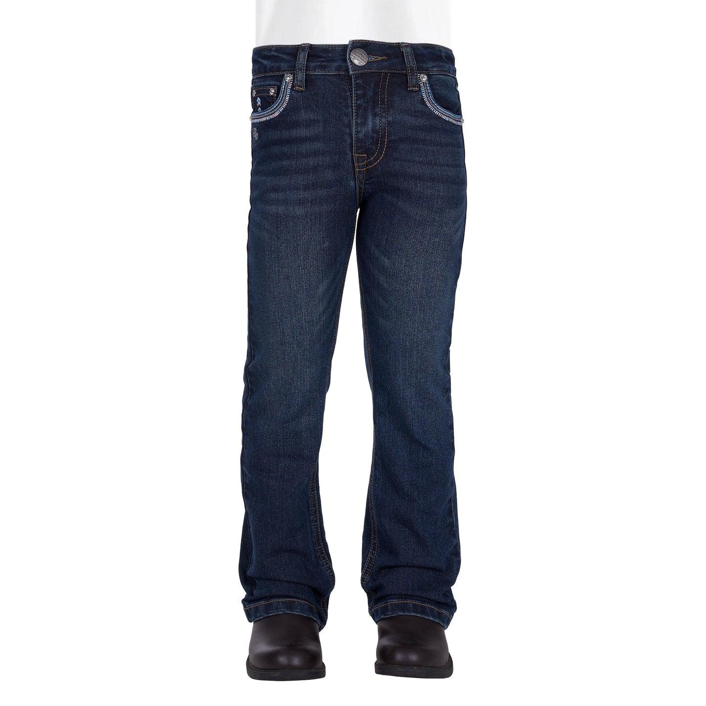 PURE WESTERN GIRLS PAT BOOT CUT JEANS