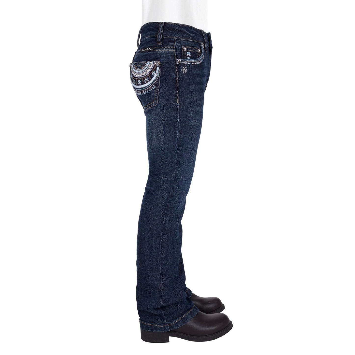PURE WESTERN GIRLS PAT BOOT CUT JEANS
