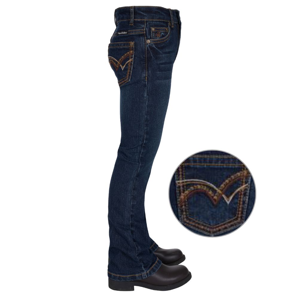 PURE WESTERN GIRLS SAM BOOT CUT JEANS-Ranges Country