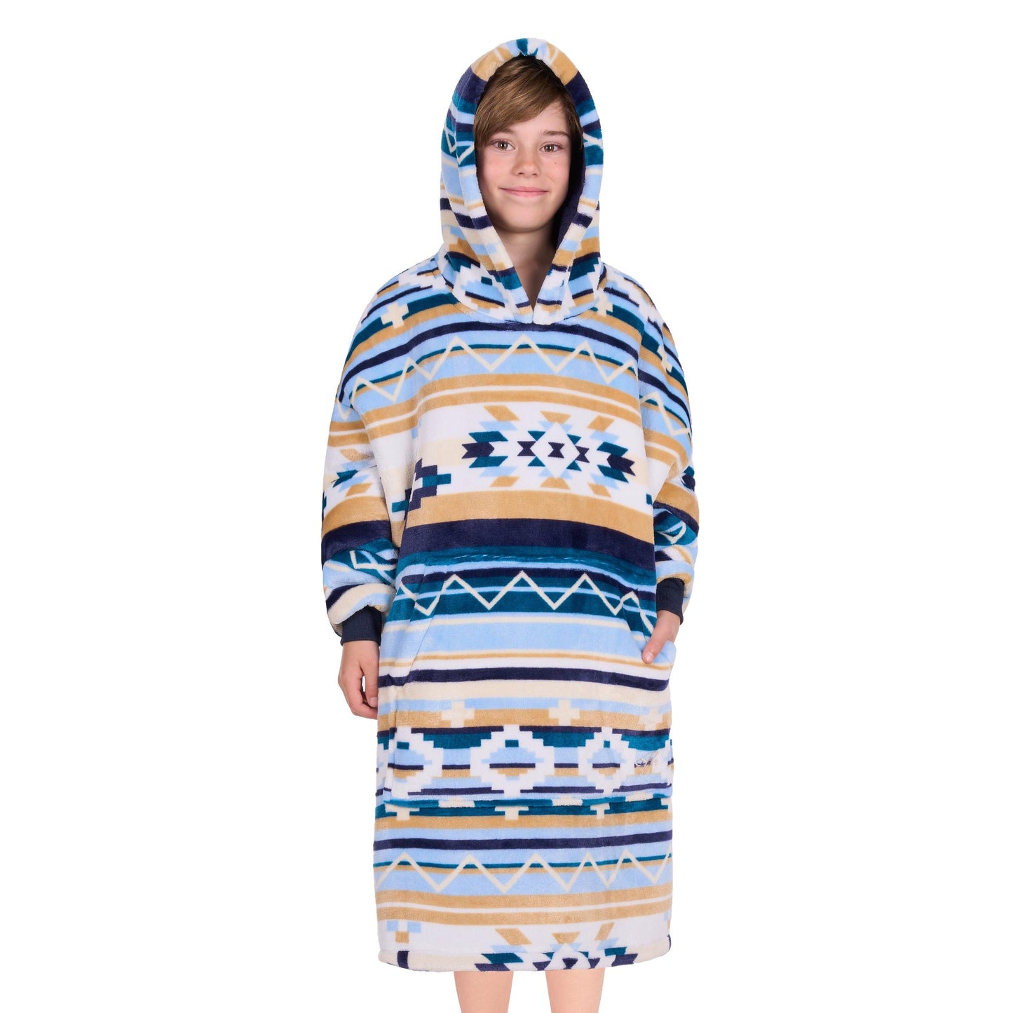 PURE WESTERN KIDS AZTEC SNUGGLE HOODY