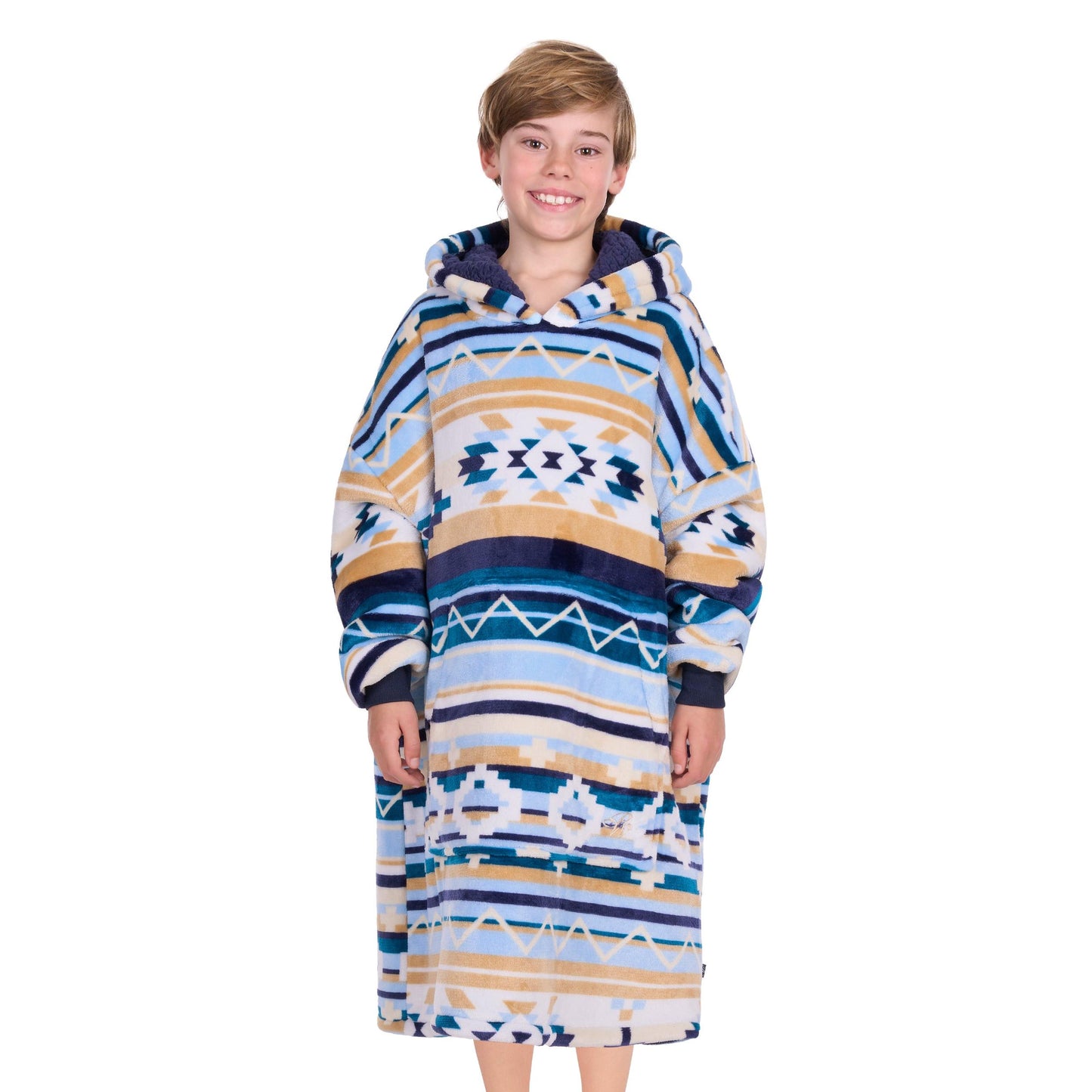 PURE WESTERN KIDS AZTEC SNUGGLE HOODY-Ranges Country