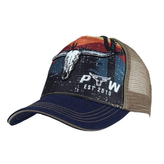PURE WESTERN KIDS MASON TRUCKER CAP-Ranges Country