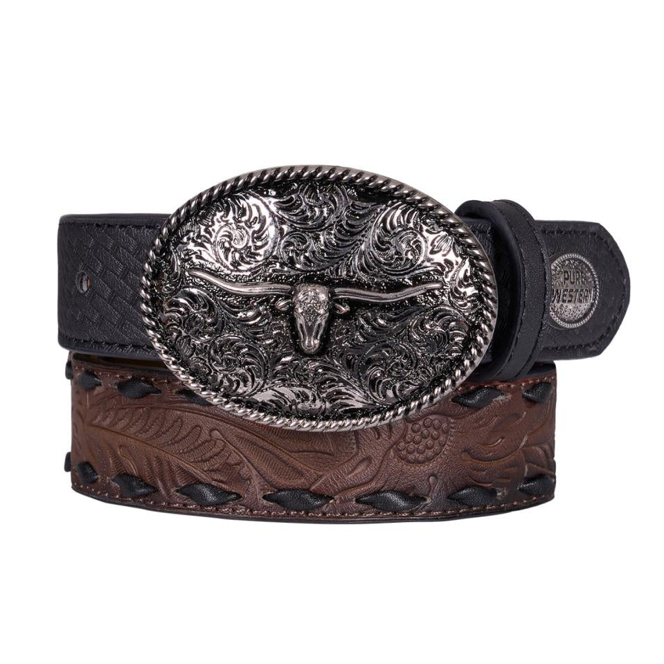 PURE WESTERN KIDS RODERICK BELT-Ranges Country