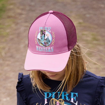 PURE WESTERN KIDS TRINITY TRUCKER CAP-Ranges Country