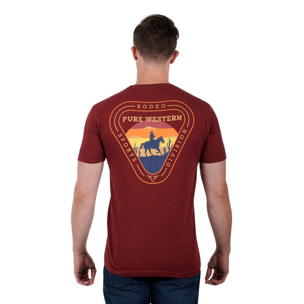 PURE WESTERN MENS CLEVELAND TEE-Ranges Country