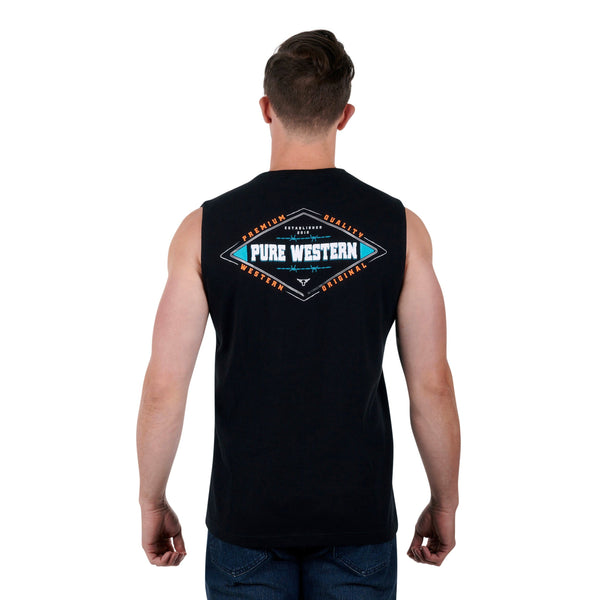 PURE WESTERN MENS DAMIAN MUSCLE TANK