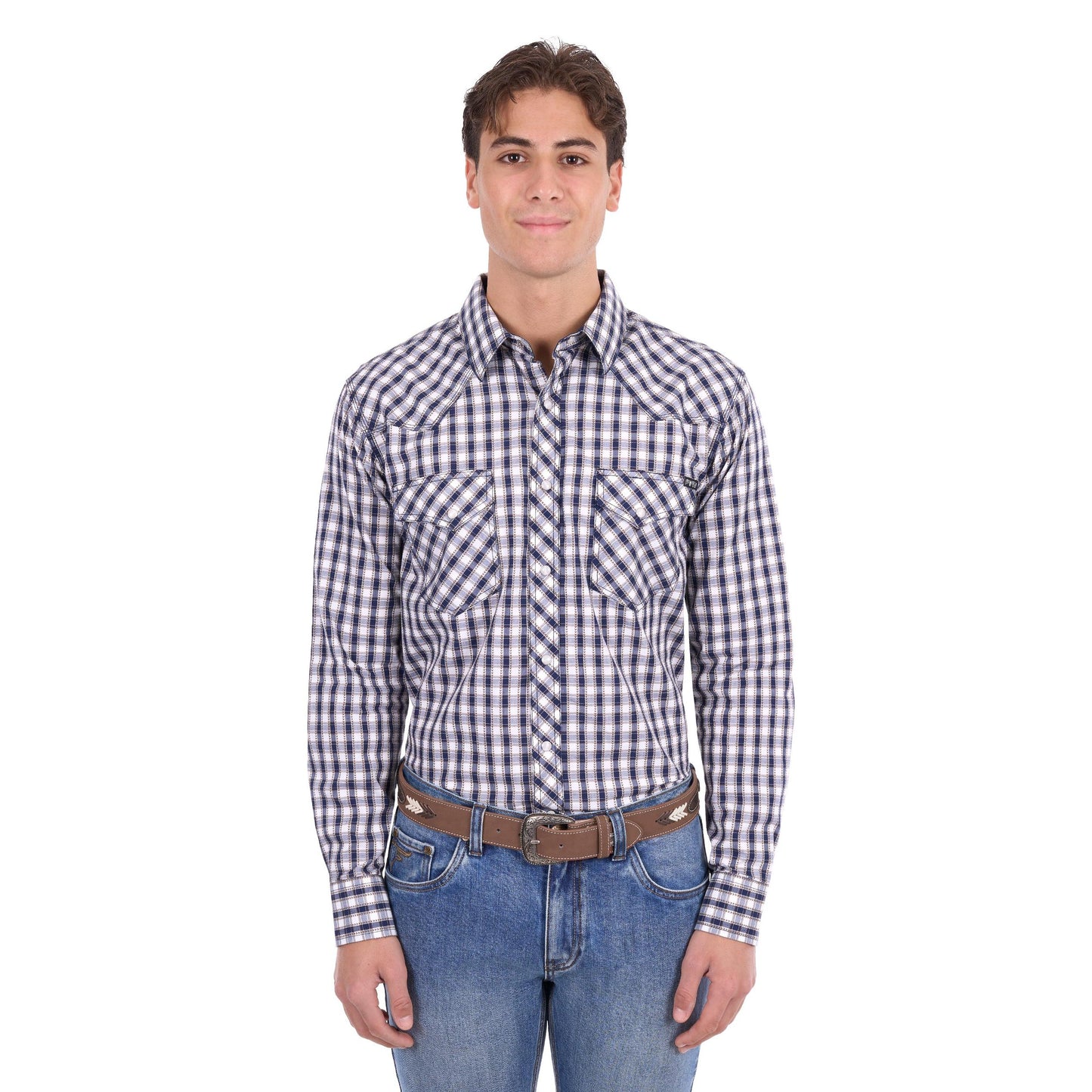 PURE WESTERN MENS GEORGE SHIRT-Ranges Country