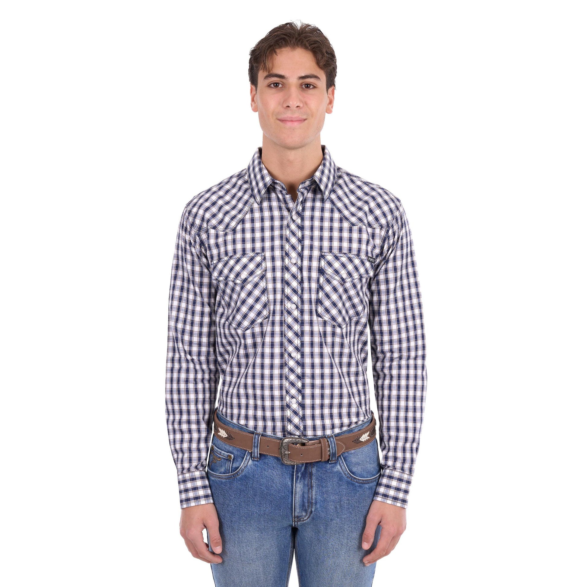 PURE WESTERN MENS GEORGE SHIRT-Ranges Country