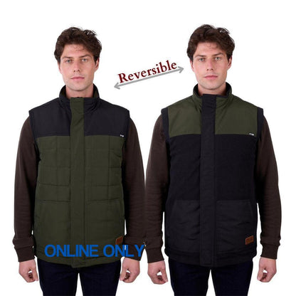 PURE WESTERN MENS RALPH REVERSIBLE VEST-Ranges Country