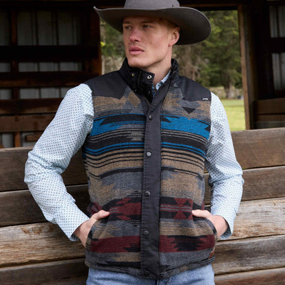 PURE WESTERN MENS TREVOR REVERSIBLE VEST