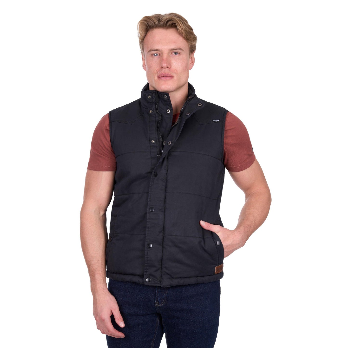 PURE WESTERN MENS TREVOR REVERSIBLE VEST