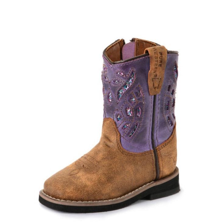 PURE WESTERN TODDLER DASH BOOT-Ranges Country