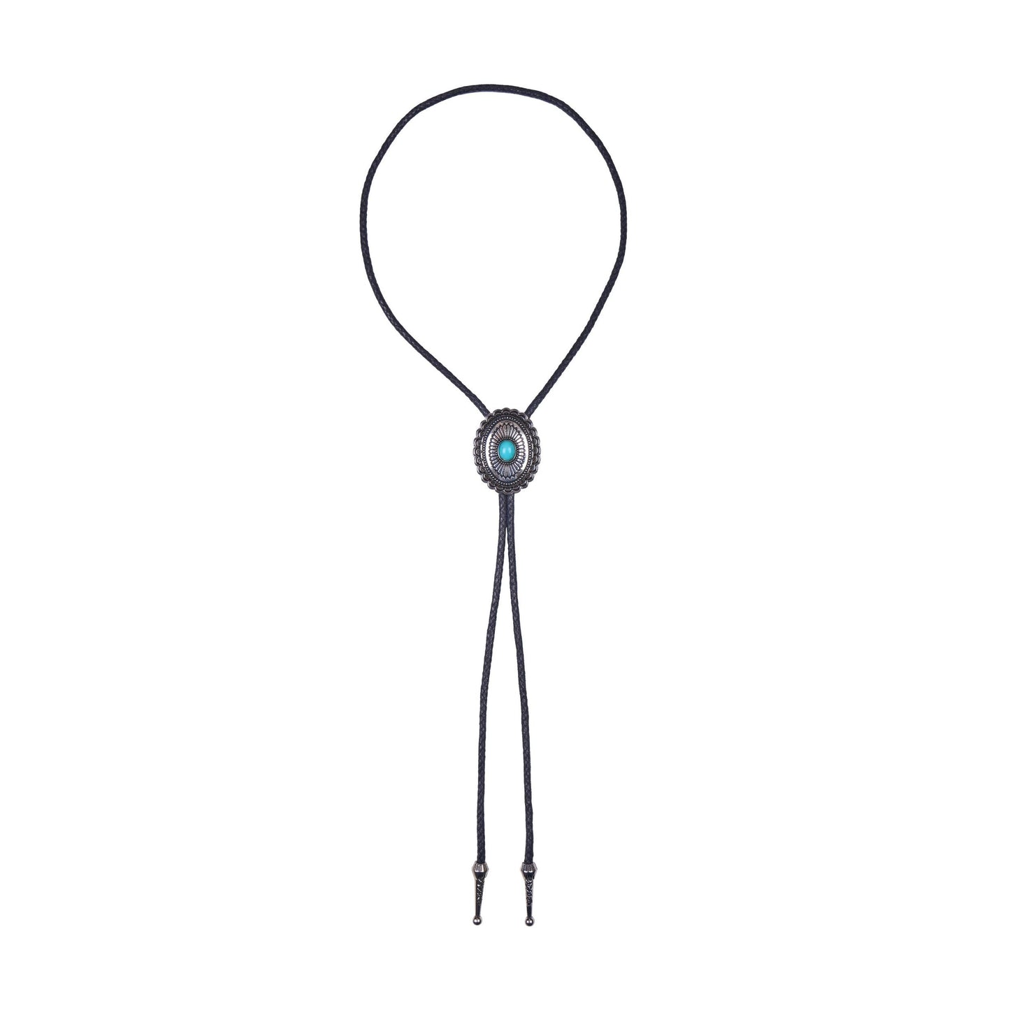 PURE WESTERN TURQUOISE STONE BOLO TIE-Ranges Country