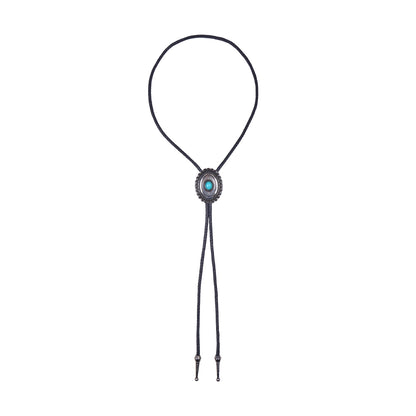 PURE WESTERN TURQUOISE STONE BOLO TIE-Ranges Country