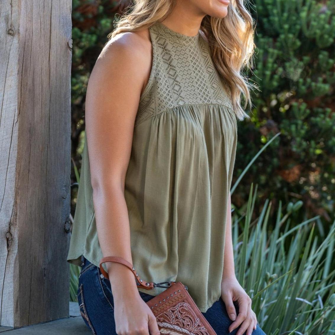 PURE WESTERN WOMENS ABIGAIL BLOUSE