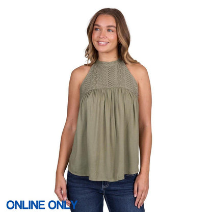PURE WESTERN WOMENS ABIGAIL BLOUSE-Ranges Country