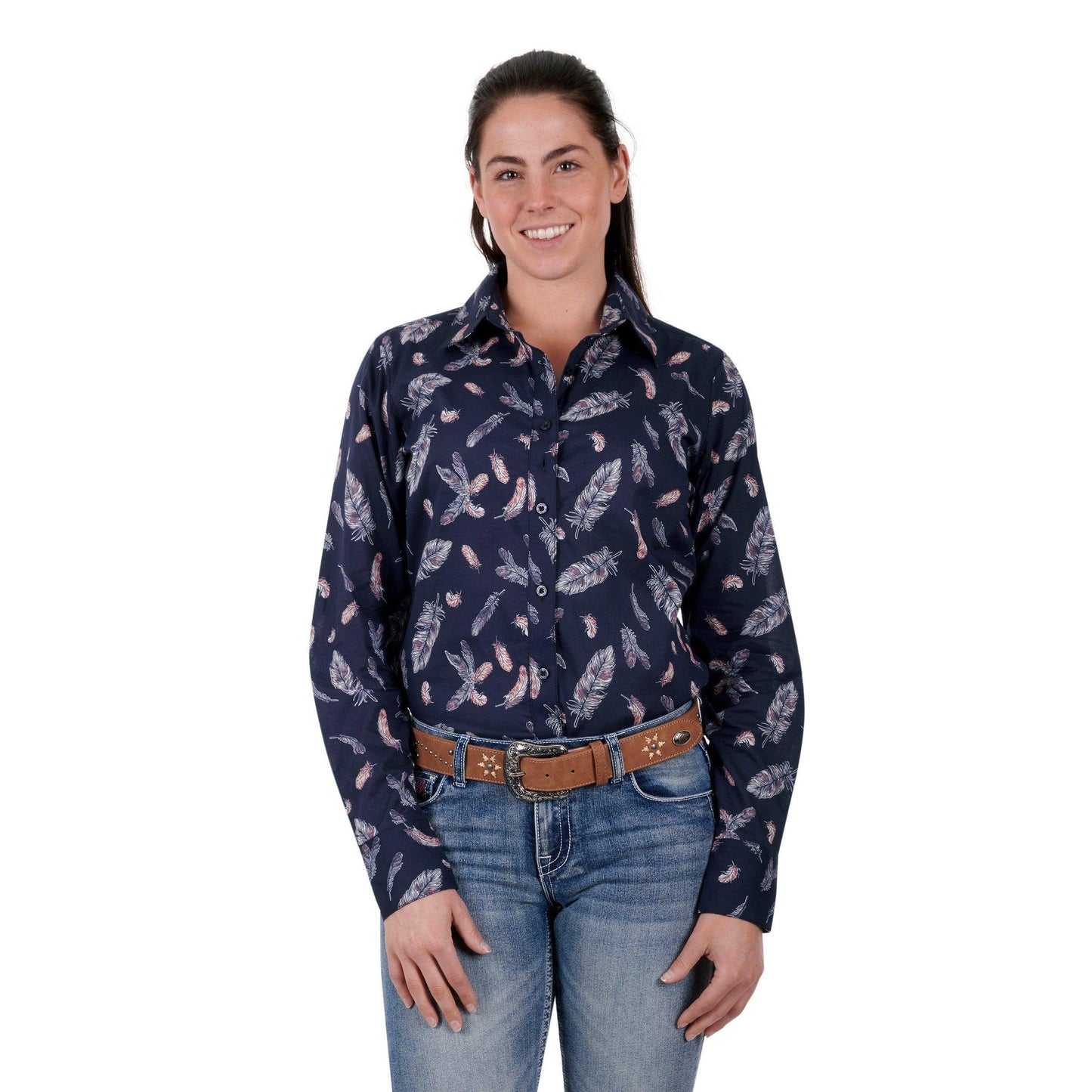 PURE WESTERN WOMENS ALAYA SHIRT-Ranges Country