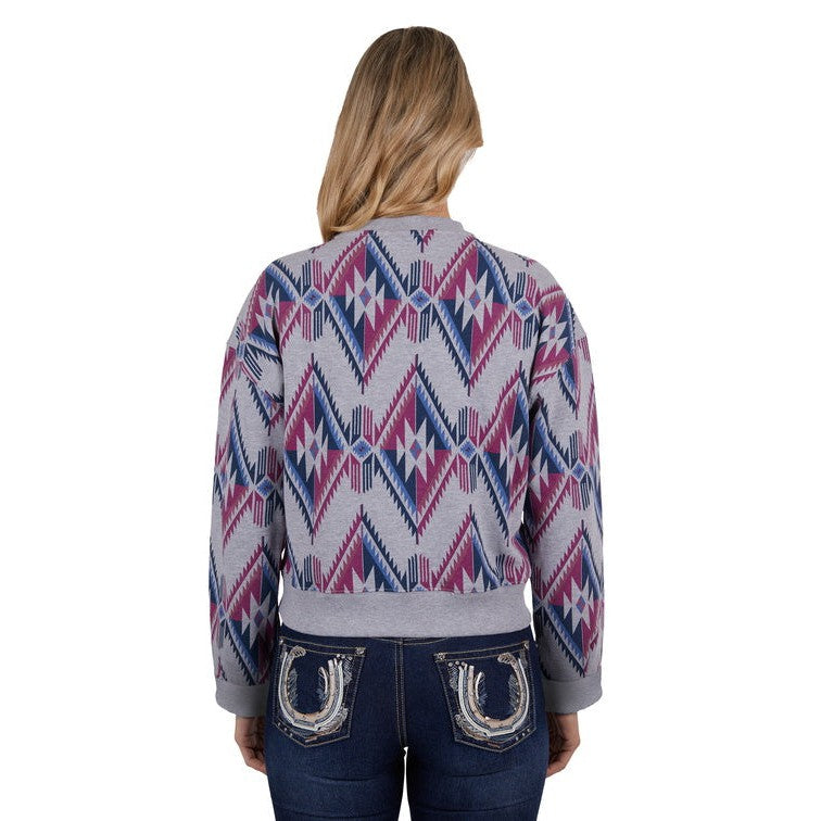 PURE WESTERN WOMENS ALEXIS CREW JUMPER