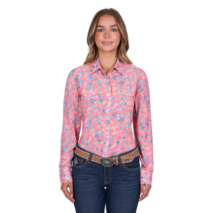PURE WESTERN WOMENS AUDREY SHIRT-Ranges Country