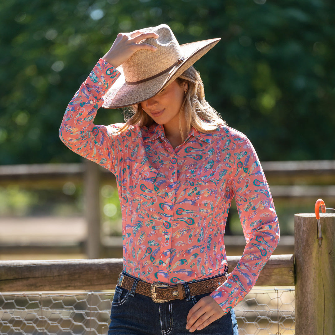 PURE WESTERN WOMENS AUDREY SHIRT-Ranges Country
