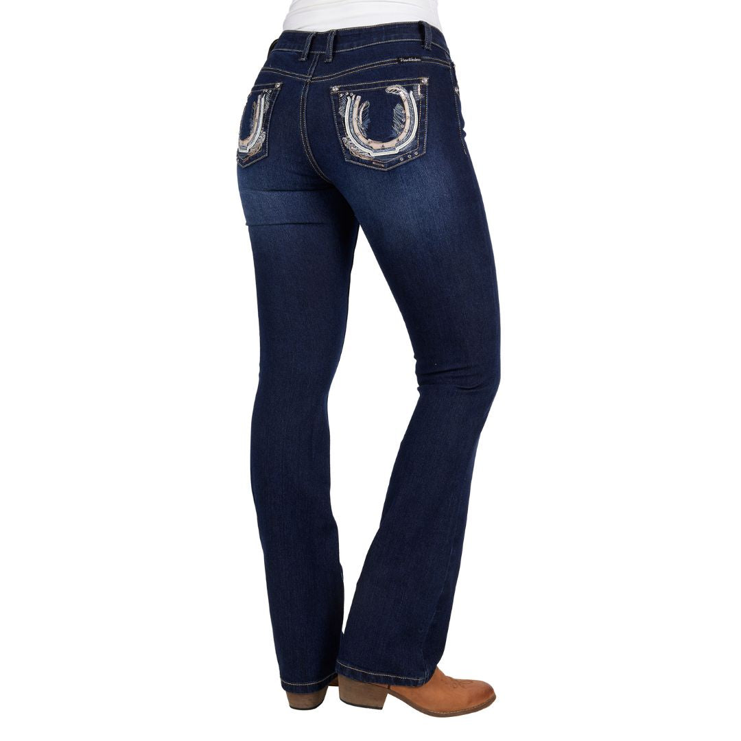 PURE WESTERN WOMENS AZALEE BOOT CUT JEANS-Ranges Country